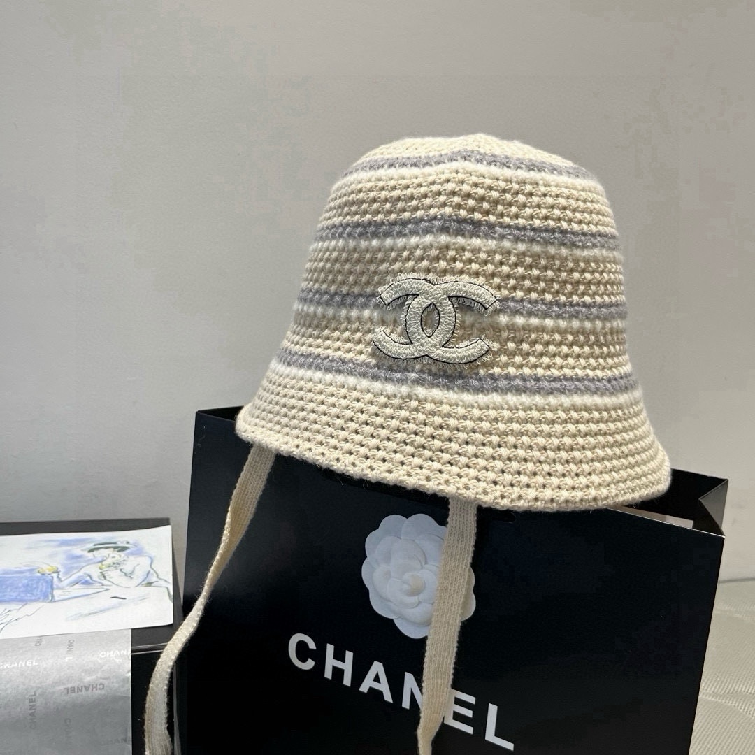 🆕

香奈儿新款针织渔夫帽，头围57cm
