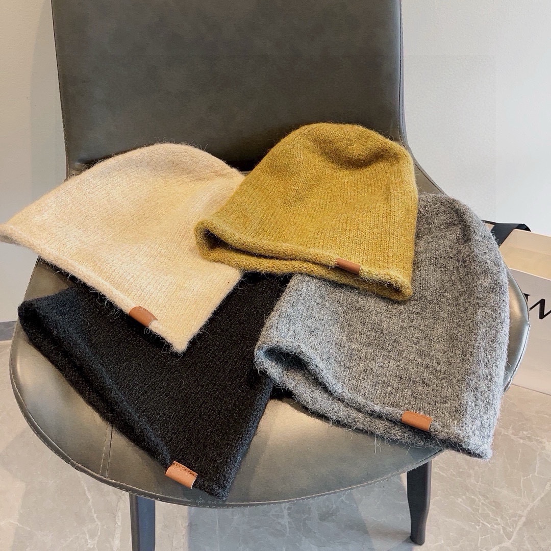 🆕
LOEWE罗意威秋冬新款毛线帽，嘻哈风针织帽，男女款毛线帽 4个色
