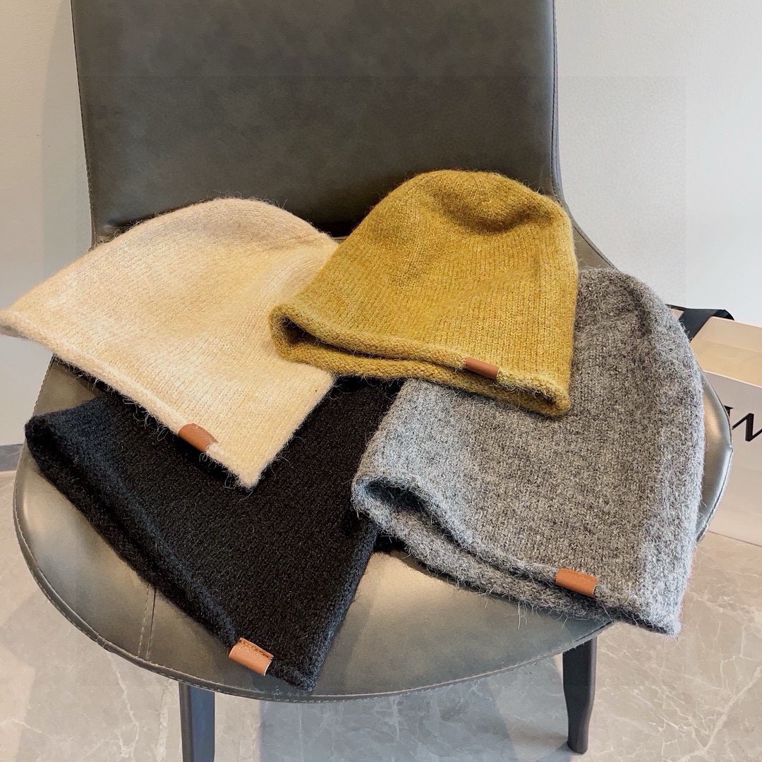 🆕
LOEWE罗意威秋冬新款毛线帽，嘻哈风针织帽，男女款毛线帽 4个色