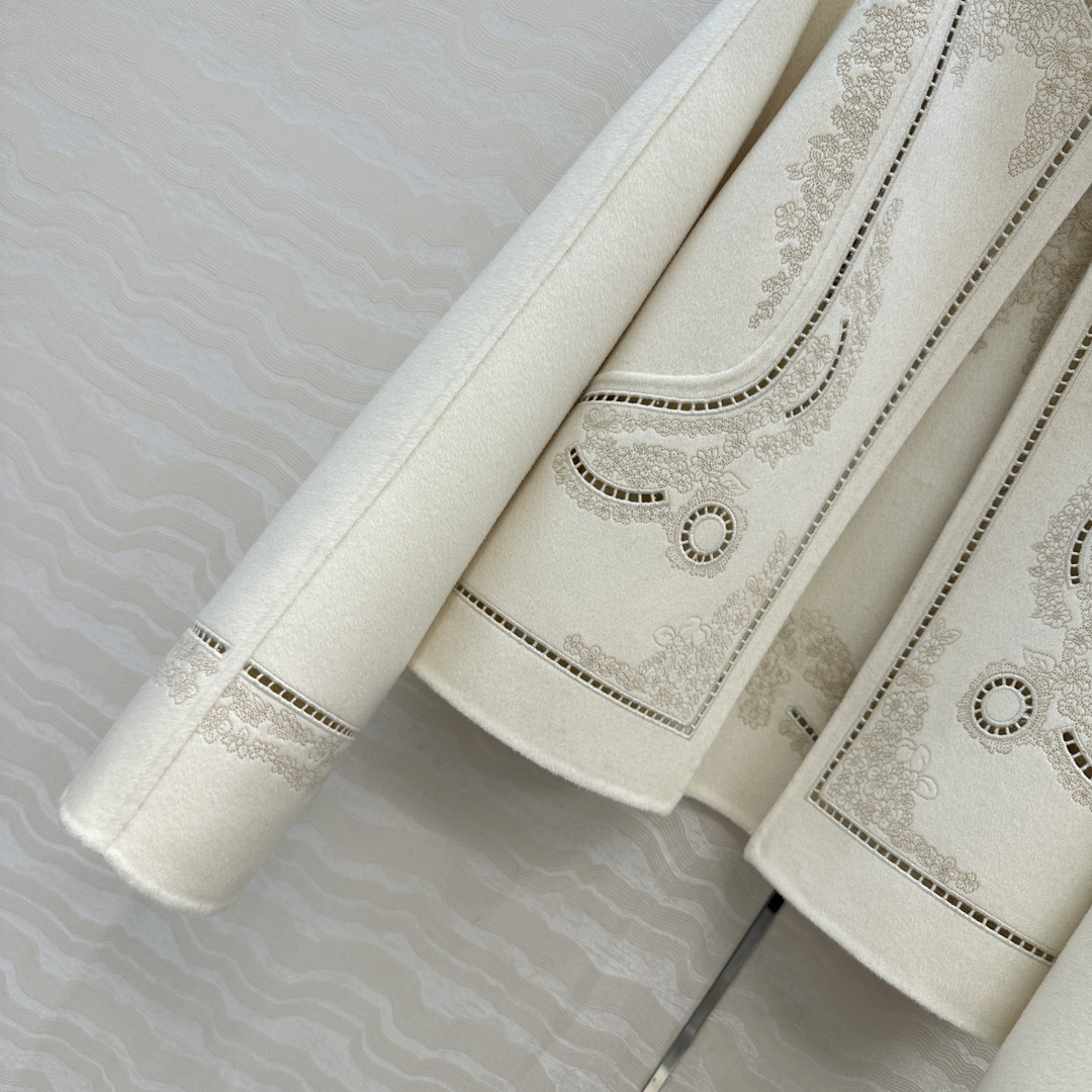 Elegant Embroidered Wool-Cashmere Blend Jacket - Luxury Women's Outerwear 6 i1756062867 9729 4
