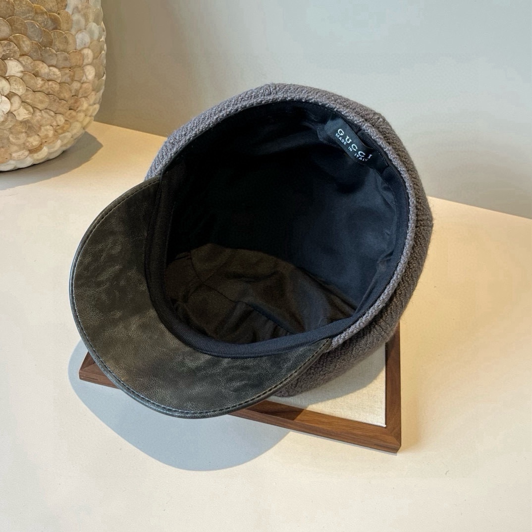🆕

Gucci古奇新款鸭舌画家帽，头围57cm