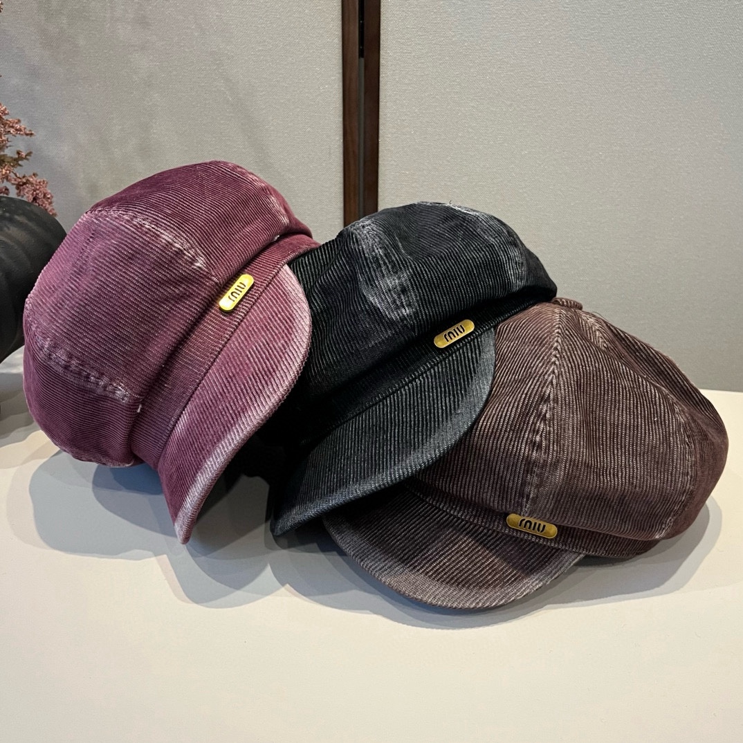 🆕

miumiu缪缪新款鸭舌画家帽，头围57cm