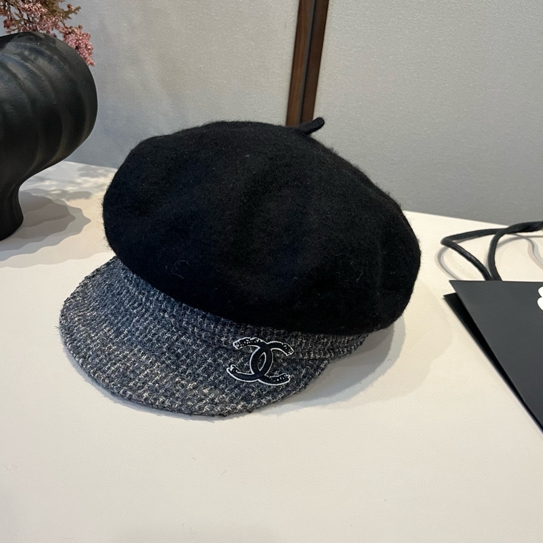 🆕

Chanel香奈儿新款鸭舌军帽，高级定制，头围57cm