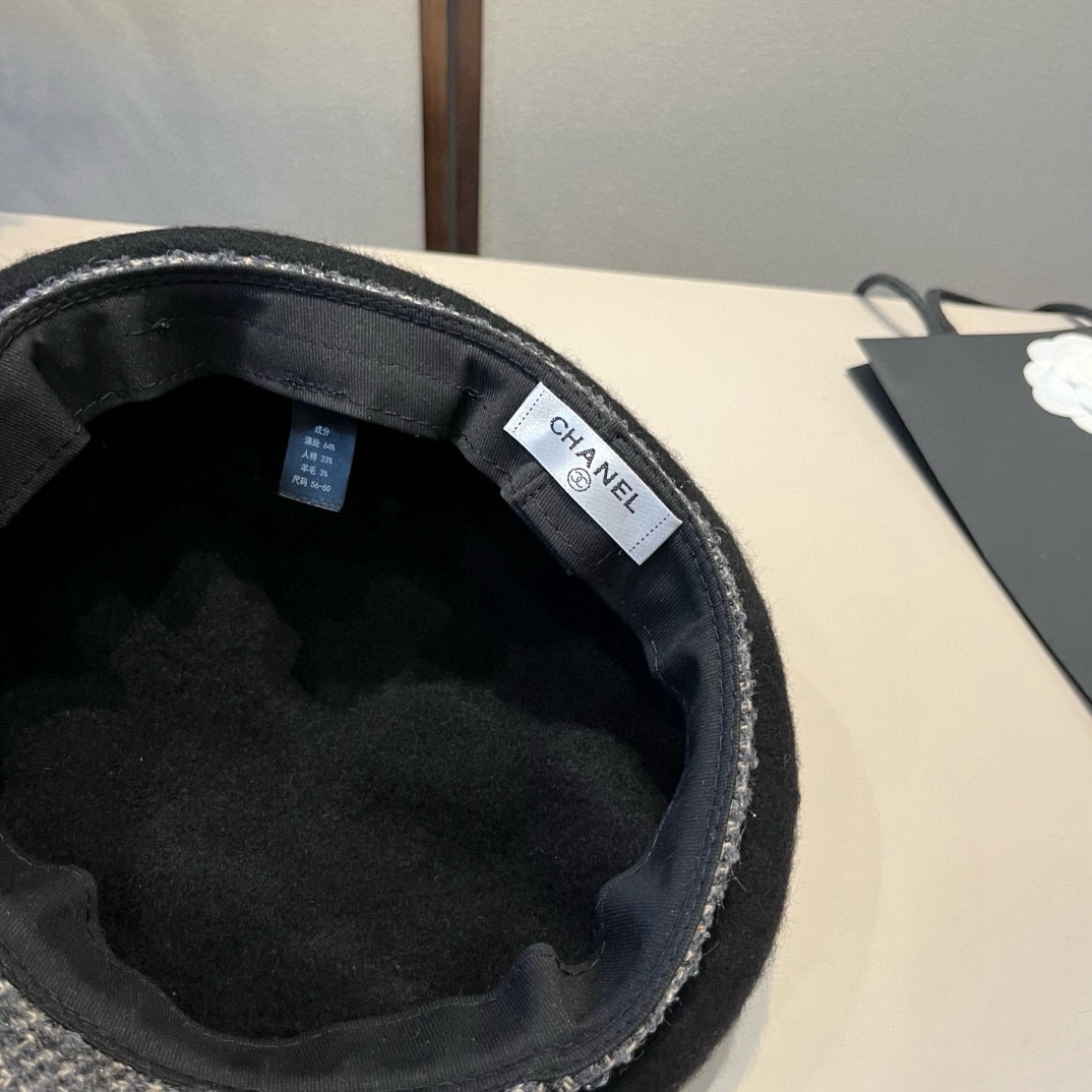 🆕

Chanel香奈儿新款鸭舌军帽，高级定制，头围57cm