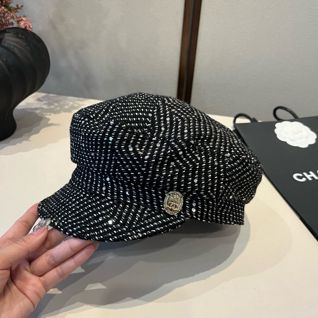 🆕

Chanel香奈儿新款鸭舌军帽，高级定制，头围57cm