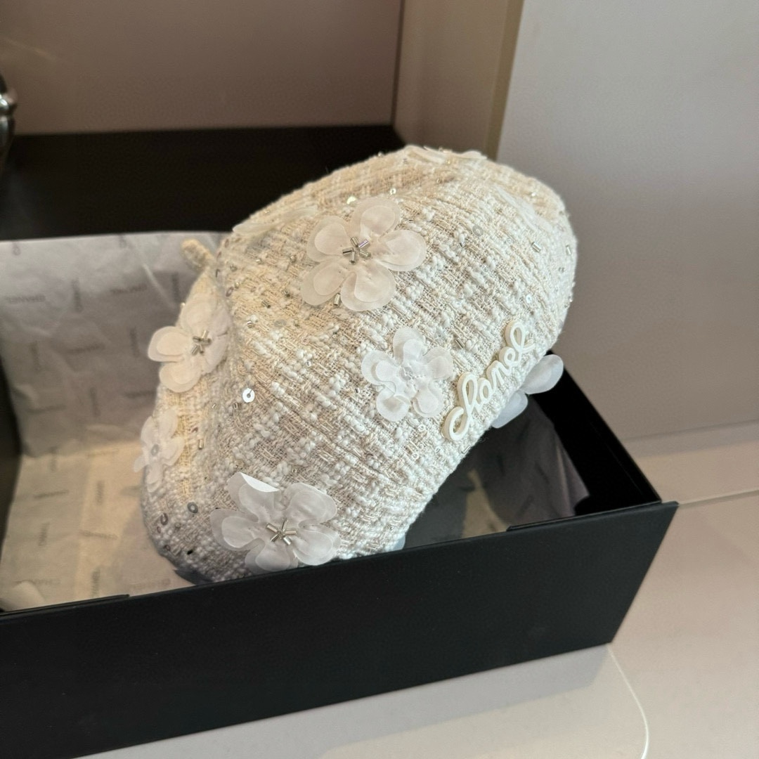 🆕
Chanel香奈儿秋冬毛贝雷帽，南瓜帽，原单品质，头围57cm