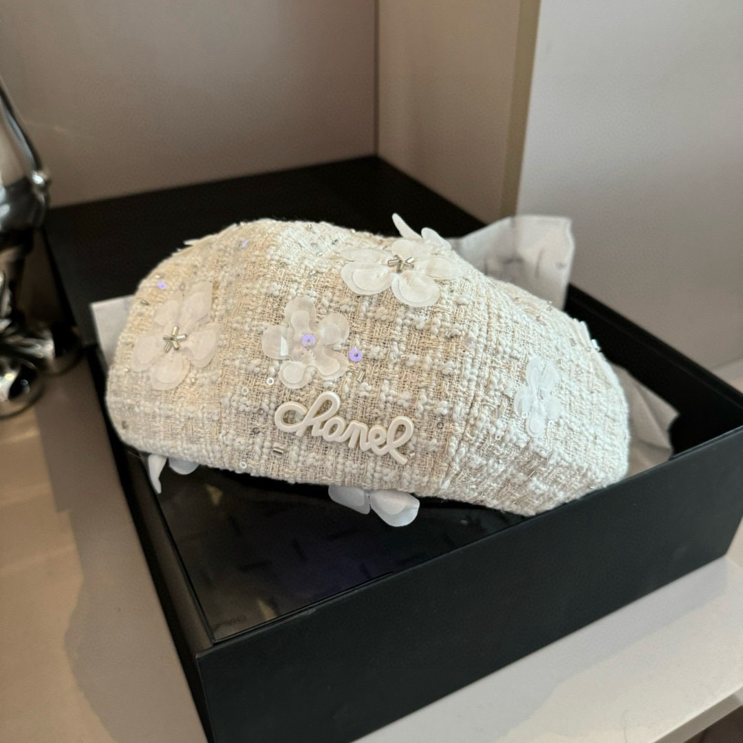 🆕
Chanel香奈儿秋冬毛贝雷帽，南瓜帽，原单品质，头围57cm