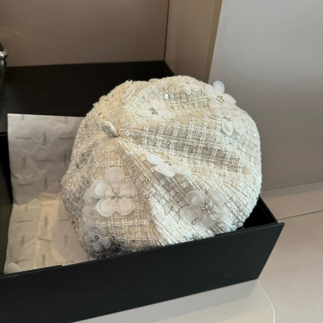 🆕
Chanel香奈儿秋冬毛贝雷帽，南瓜帽，原单品质，头围57cm