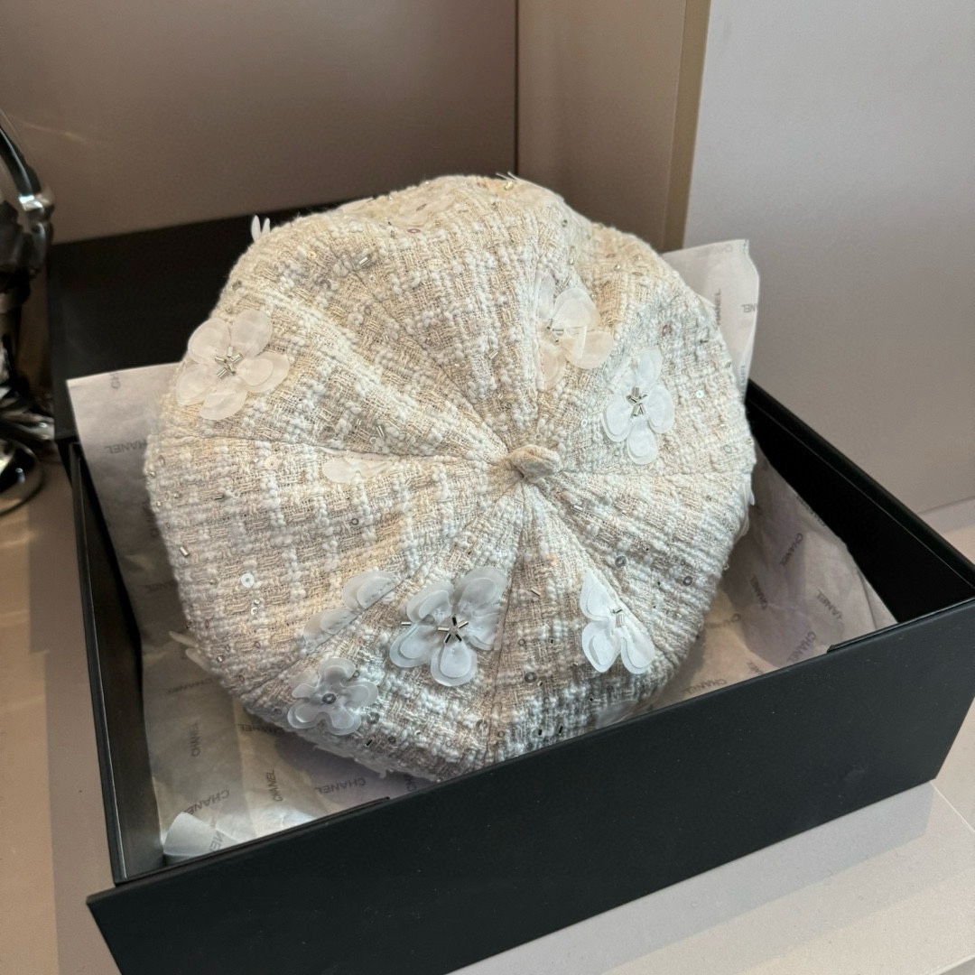 🆕
Chanel香奈儿秋冬毛贝雷帽，南瓜帽，原单品质，头围57cm