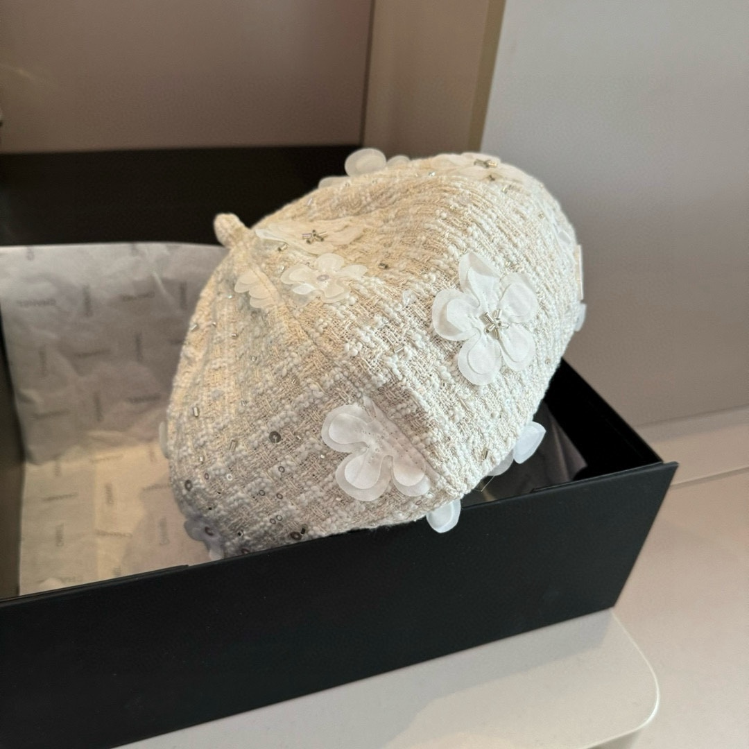 🆕
Chanel香奈儿秋冬毛贝雷帽，南瓜帽，原单品质，头围57cm