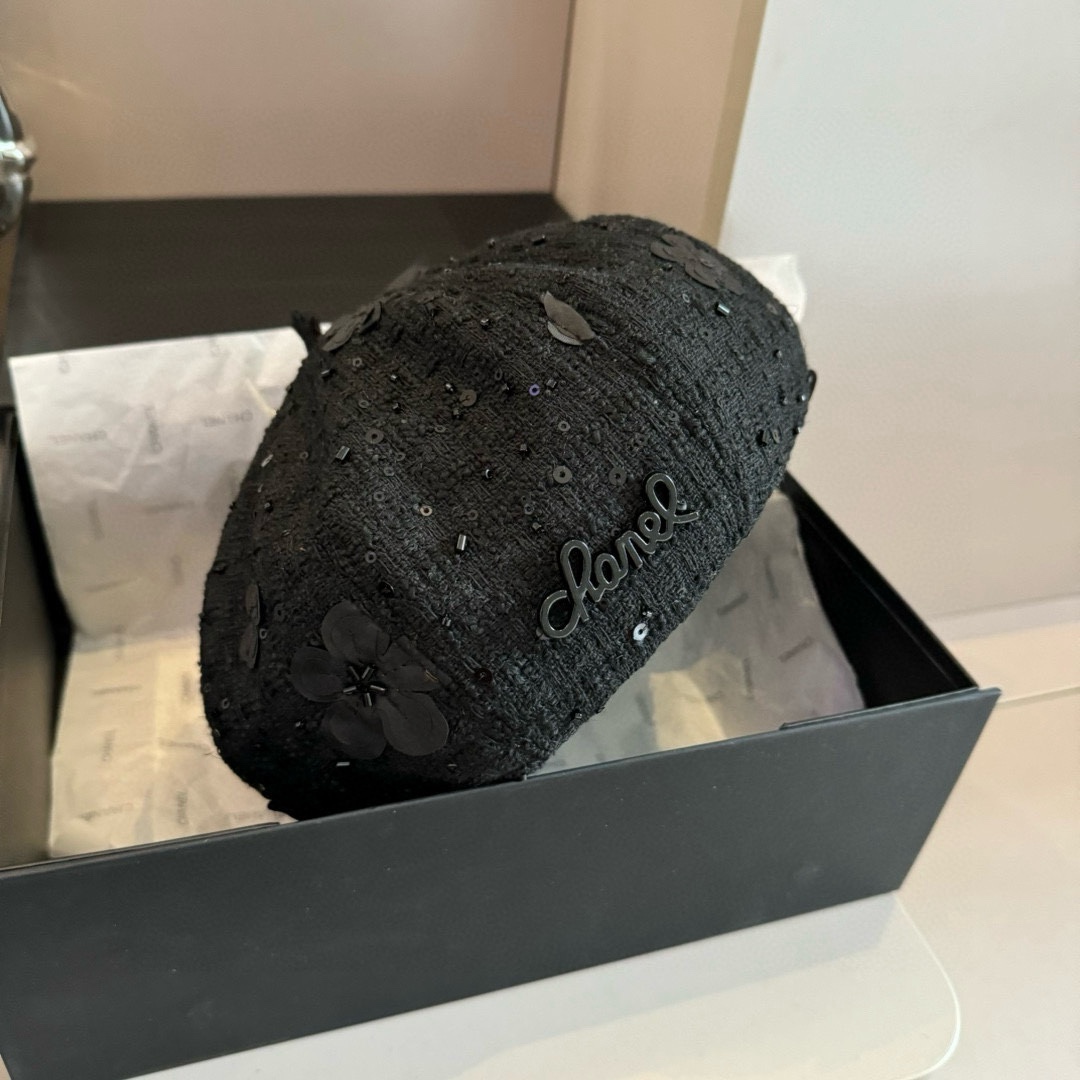 🆕
Chanel香奈儿秋冬毛贝雷帽，南瓜帽，原单品质，头围57cm