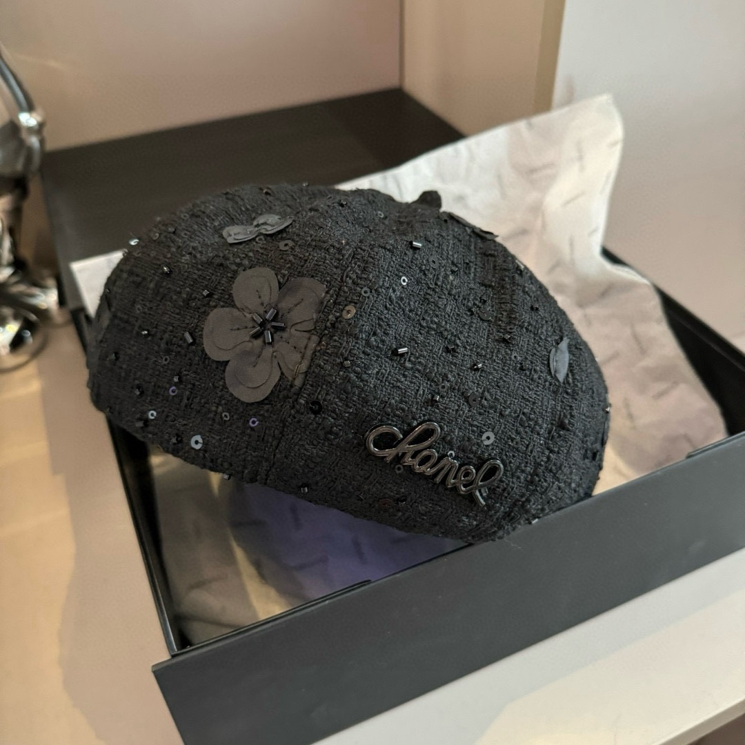 🆕
Chanel香奈儿秋冬毛贝雷帽，南瓜帽，原单品质，头围57cm