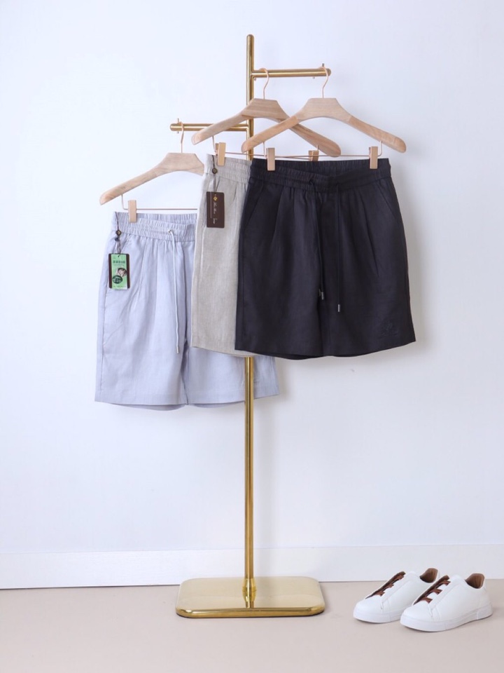 Loro Piana 诺悠翩雅lP🆕 【经典隽永｜雨露麻老钱风短裤】甄选北欧雨露麻原纱织造，经自然沤制呈