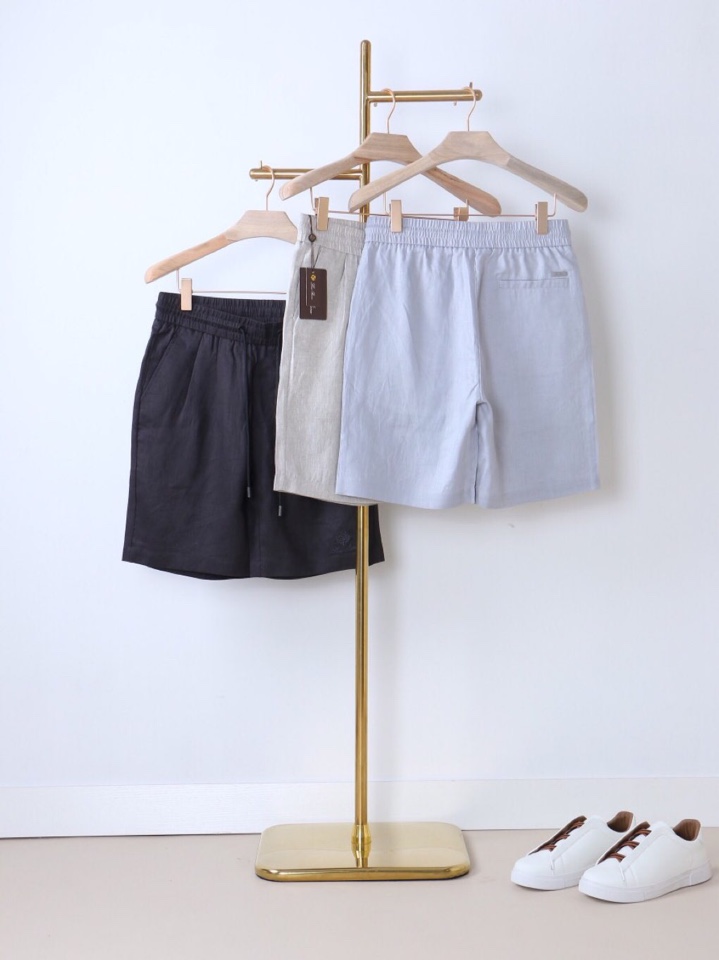 Loro Piana 诺悠翩雅lP🆕 【经典隽永｜雨露麻老钱风短裤】甄选北欧雨露麻原纱织造，经自然沤制呈
