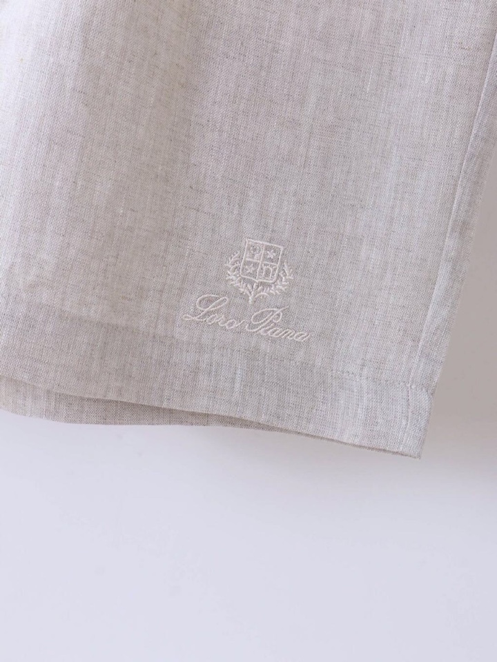 Loro Piana 诺悠翩雅lP🆕 【经典隽永｜雨露麻老钱风短裤】甄选北欧雨露麻原纱织造，经自然沤制呈