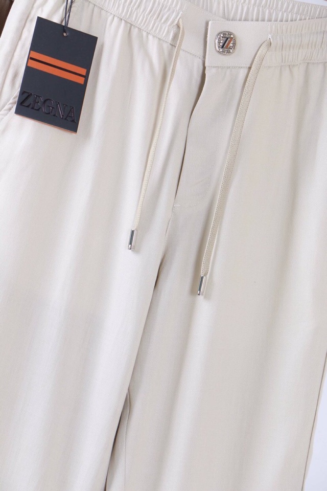Ermenegildo Zegna 杰尼亚纯天丝休闲裤奢品专用面料，透气吸汗，舒适爽滑。出行休闲通勤高尔