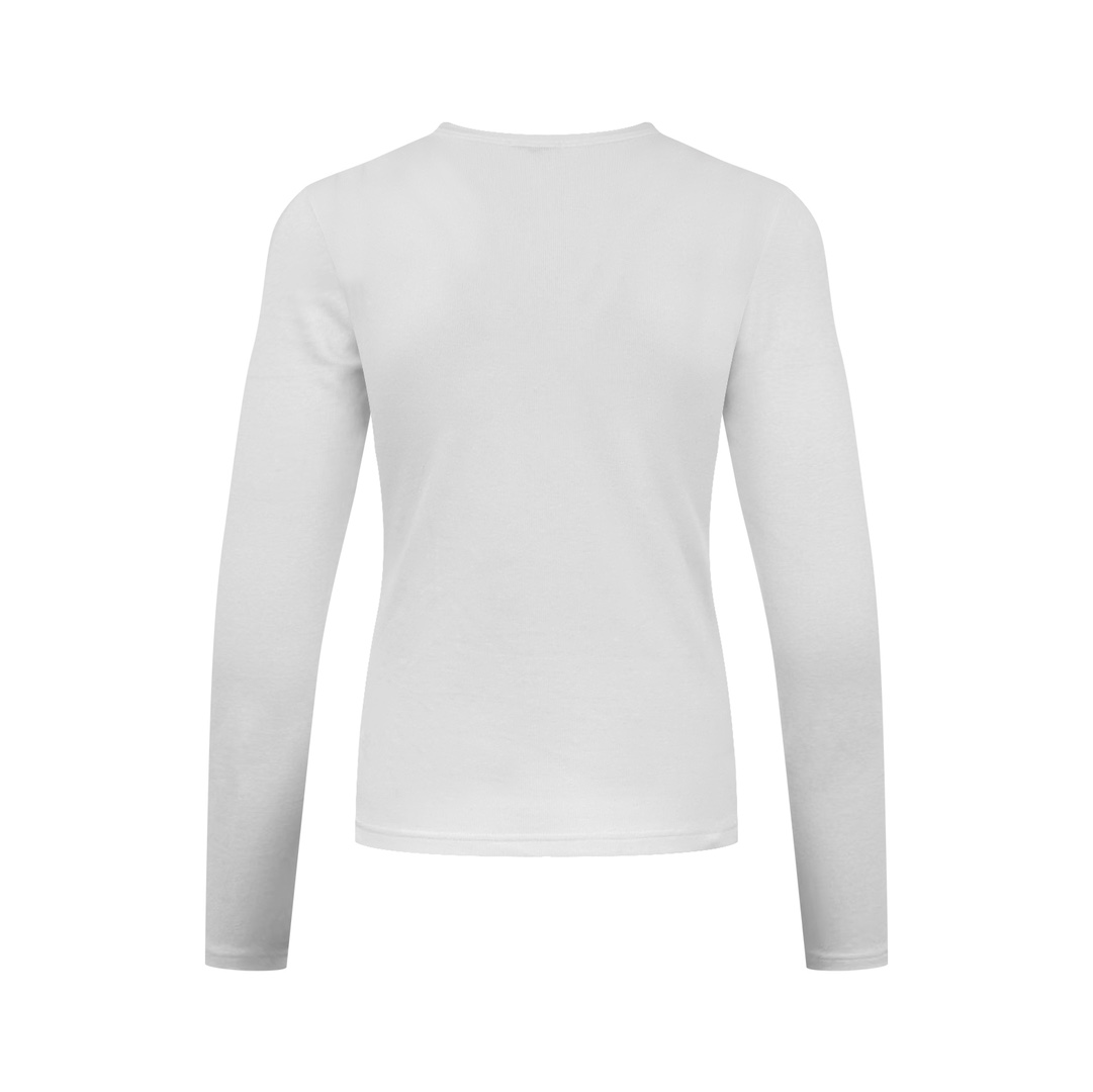 Celinee Women's White Long Sleeve T-Shirt with Embroidered Logo - Elegant and Soft 2 i1756140571 21 1