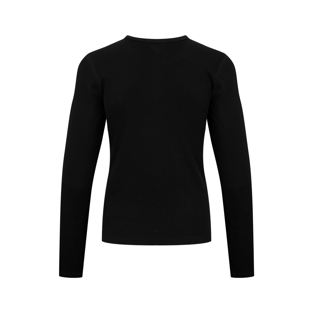 Celinee Men's Black Long Sleeve Cotton T-Shirt with Embroidery 3 i1756142746 769 1