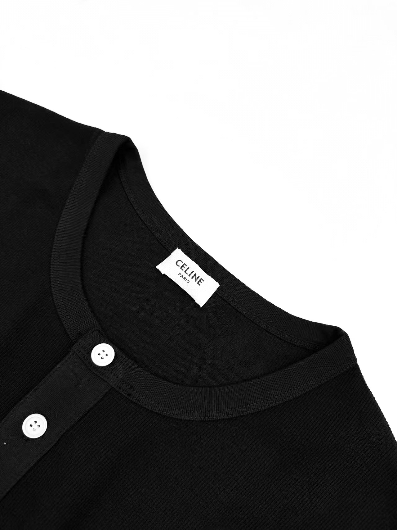 Celinee Men's Black Long Sleeve Cotton T-Shirt with Embroidery 4 i1756142746 924 6