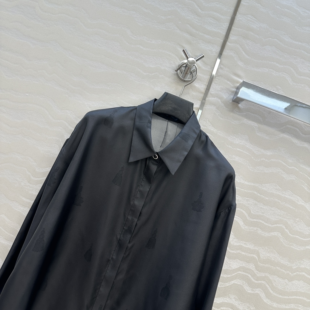 独家首发，原单品质💕 H系25s早秋新品💕Palefroi Remix图案定位印花真丝衬衫！100%真丝