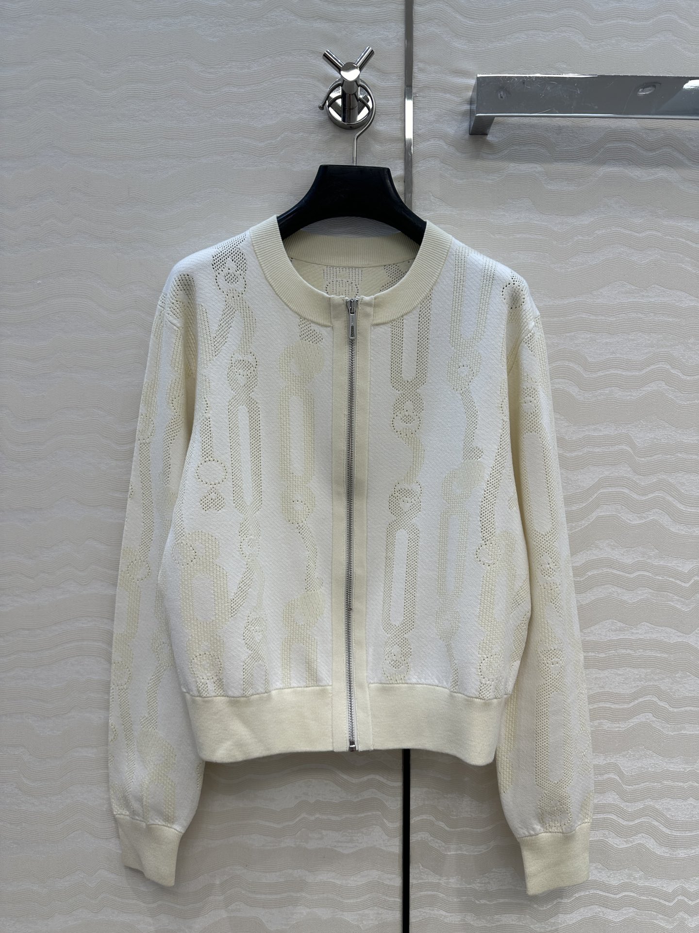 Palefroi Remix Jacquard Knitted Jacket Elegant Slim Fit Zipper Cardigan 2 i1756145261 4399 0