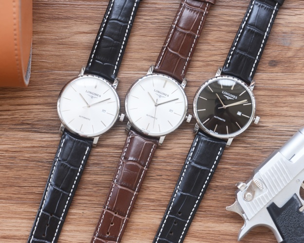 Longines Men's Elegant Automatic Watch with Leather Band - 41mm Diameter 1 Longines Men's Elegant Automatic Watch with Leather Band - 41mm Diameter
