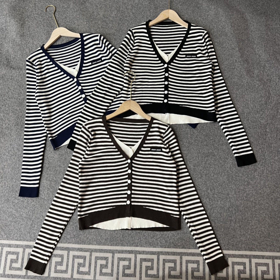 NO:478597,miumiu striped cardigan, miumiu, alexander wang19860909miumiu条纹开衫,,miumiu,alexander wang,Women's clothing