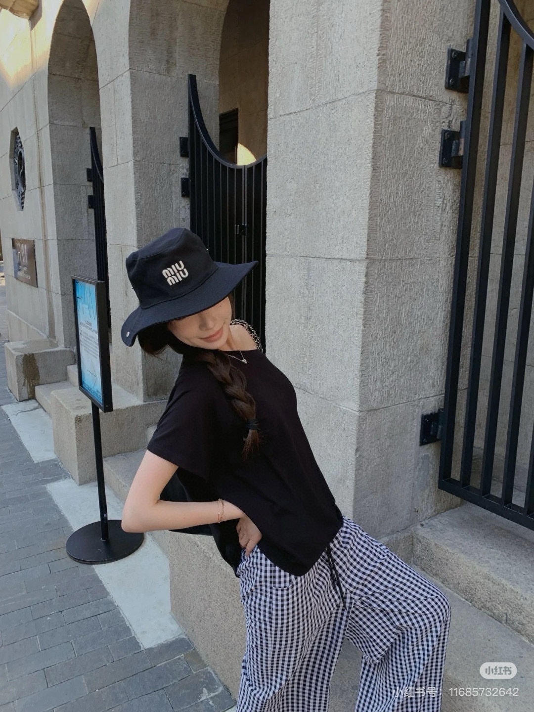 🆕

miumiu缪缪高端牛仔渔夫帽，原单品质，头围57cm