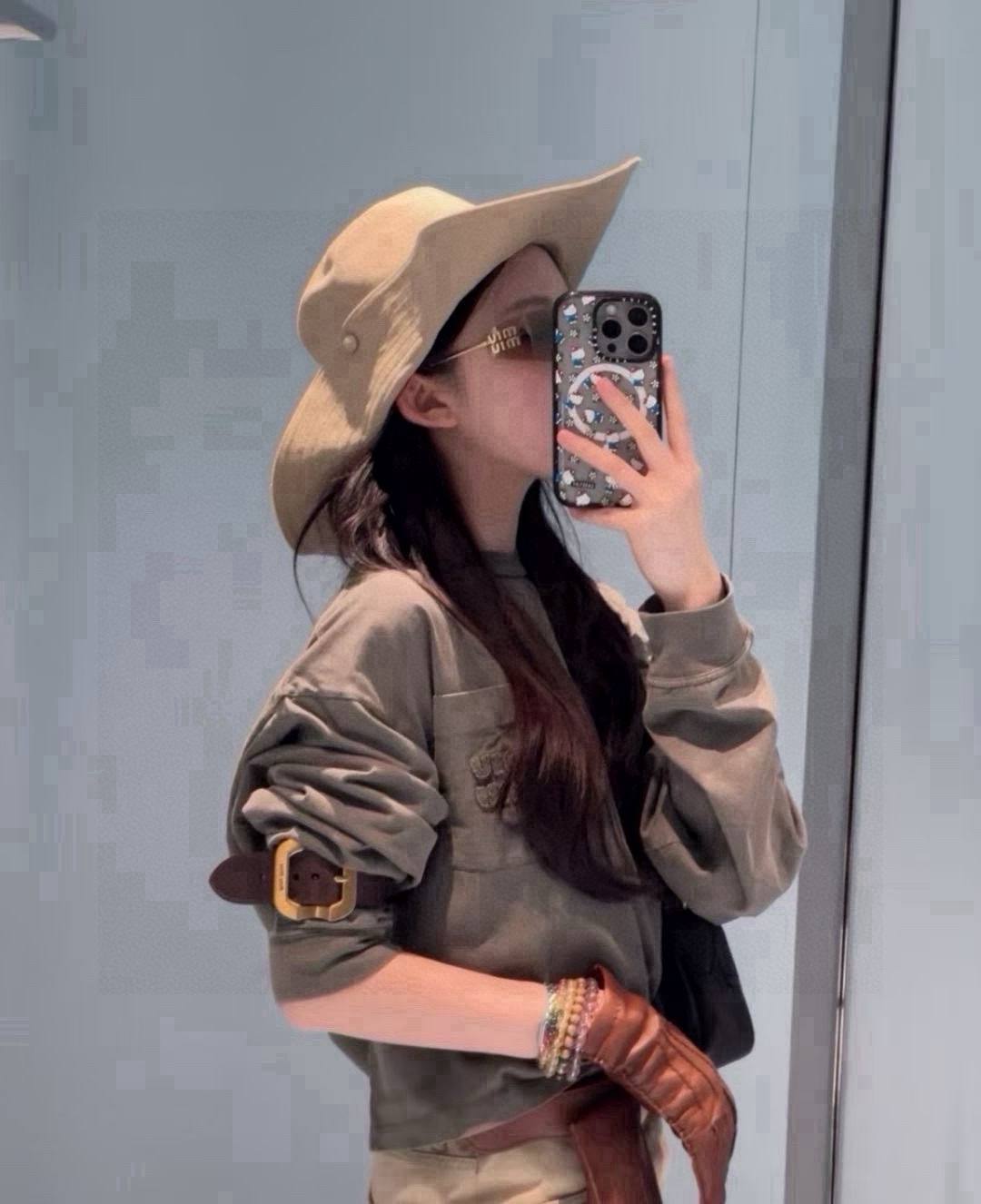 🆕

miumiu缪缪高端牛仔渔夫帽，原单品质，头围57cm