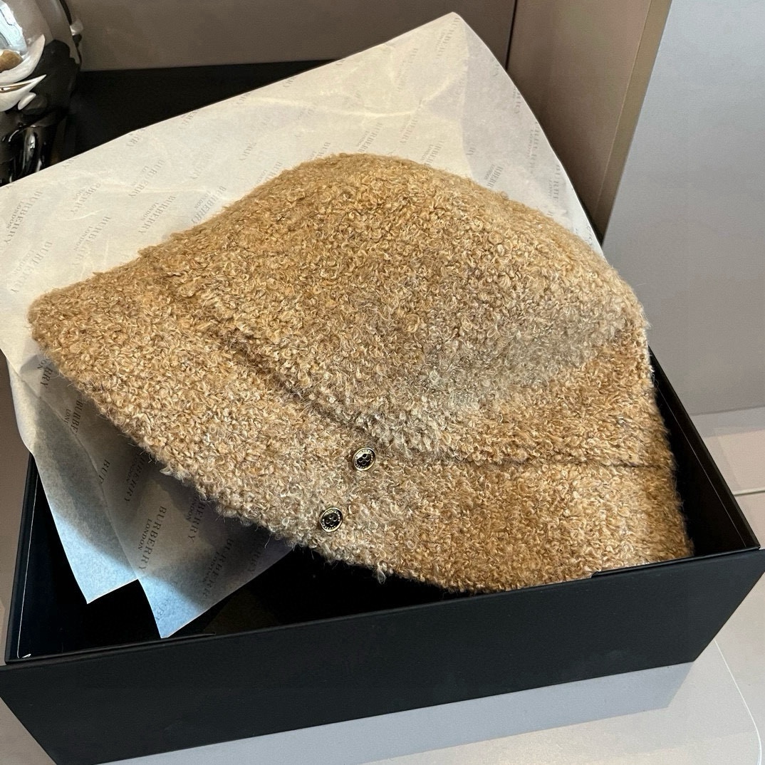 🆕

Burberry巴宝莉新款羊毛盆帽，手抓渔夫帽，头围57cm