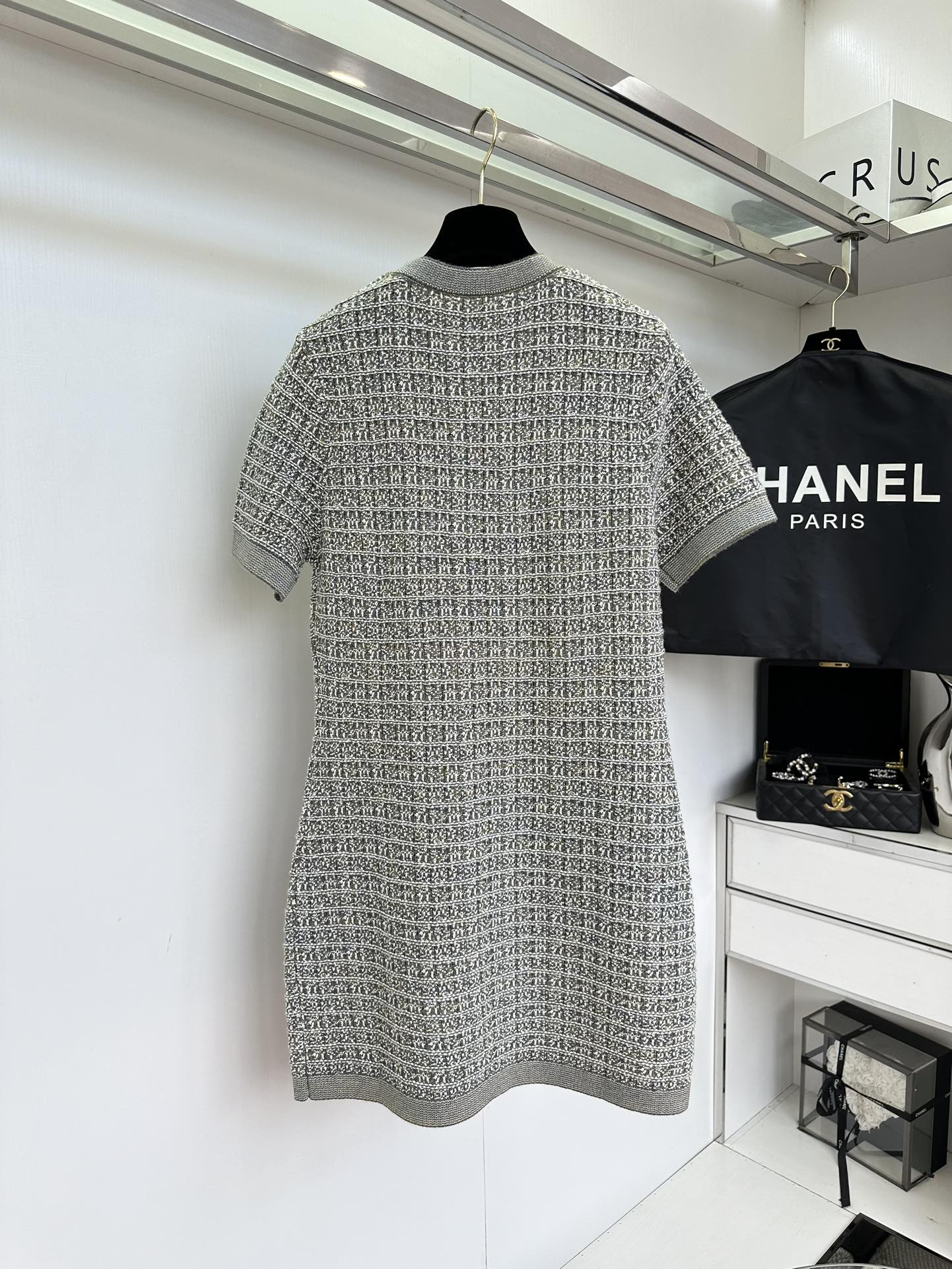 Elegant Floral Yarn Knitted Round Neck Dress - Chic & Comfortable 7 i1756214891 8646 5