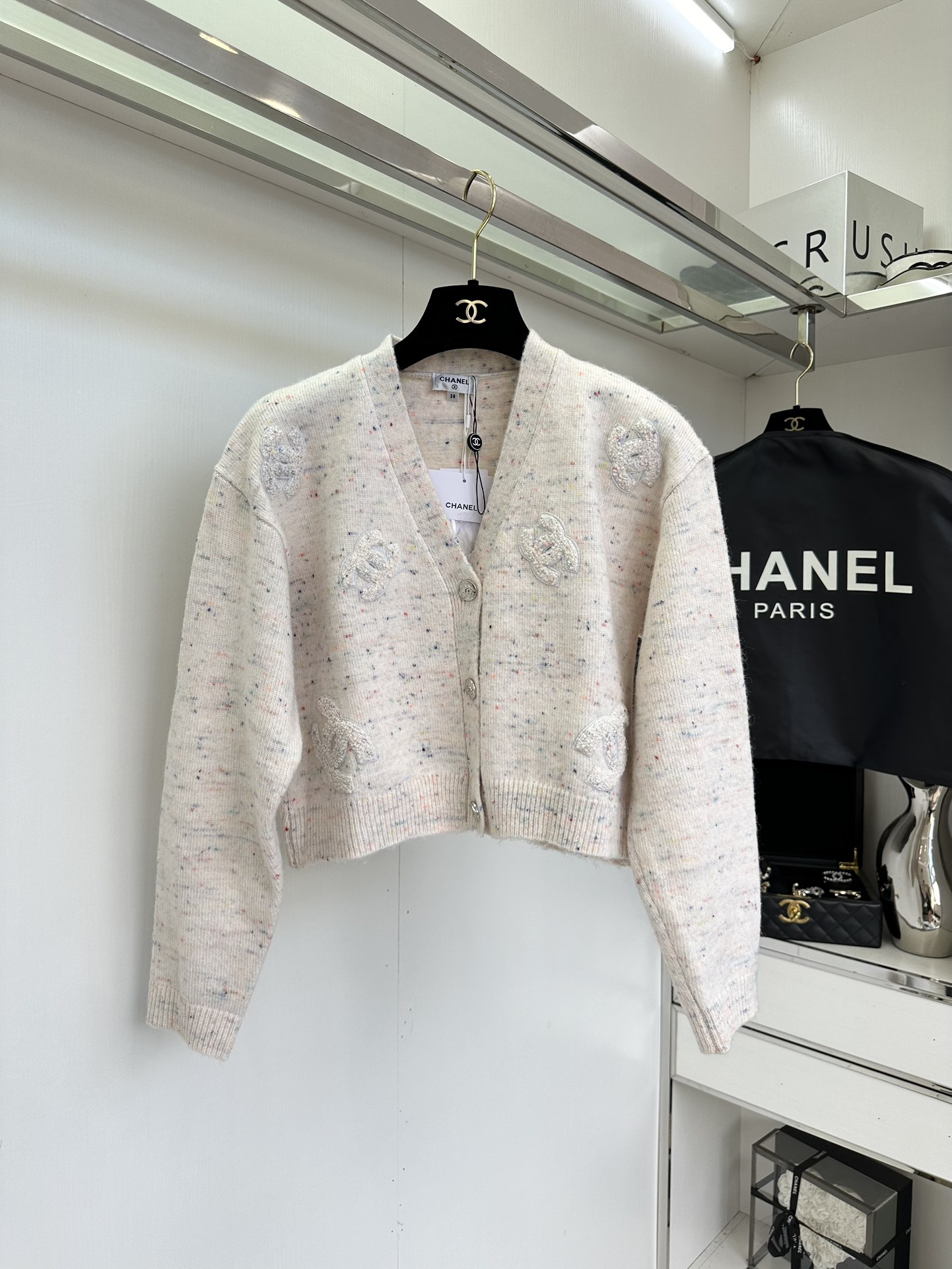 Chanel-Style Wool Cardigan Sweater with Embroidered CC Logo 8 i1756216045 9958 6