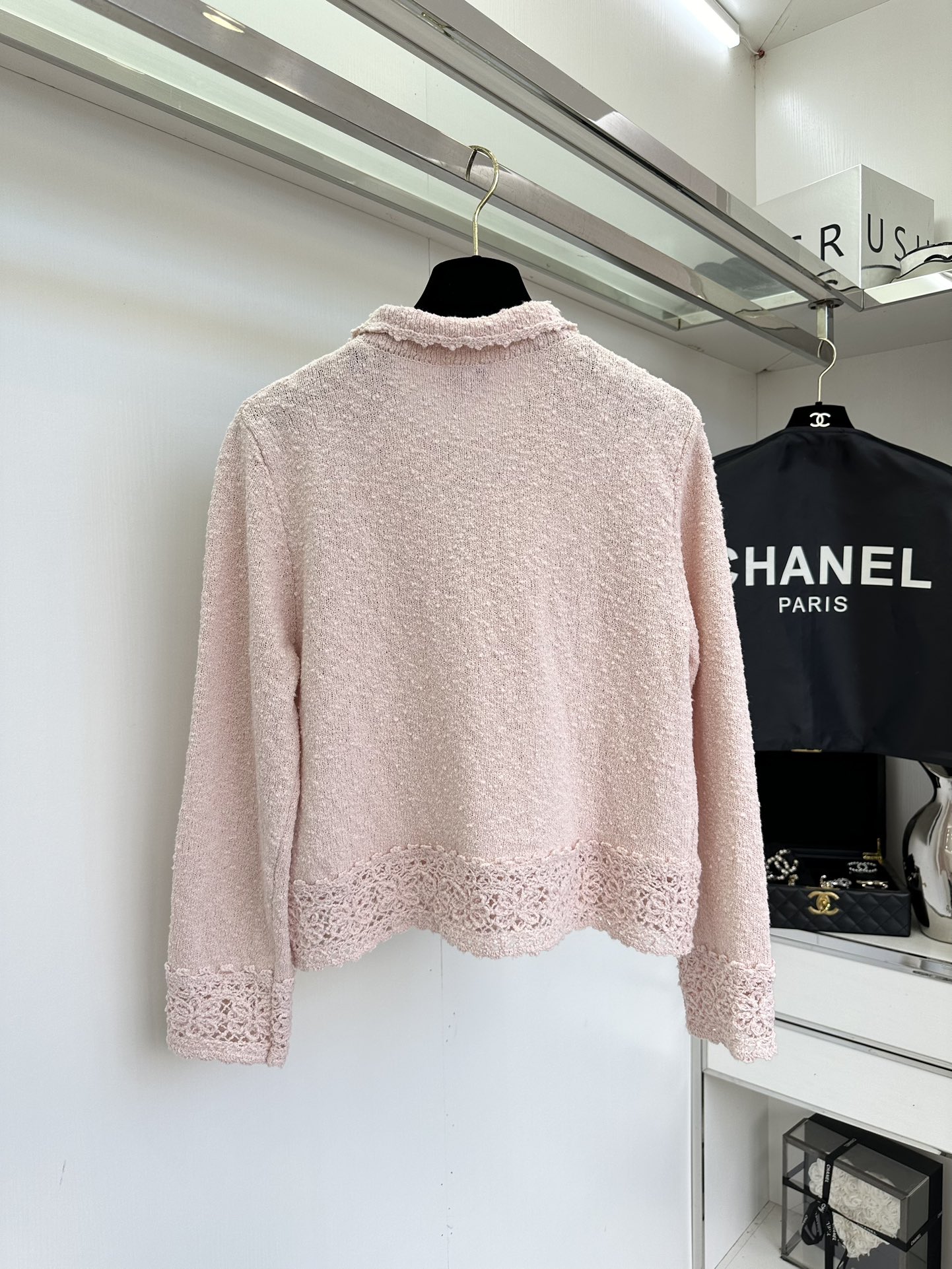 Elegant Pink Knit Cardigan and Skirt Set - Chic & Romantic Style 5 i1756216410 3318 3