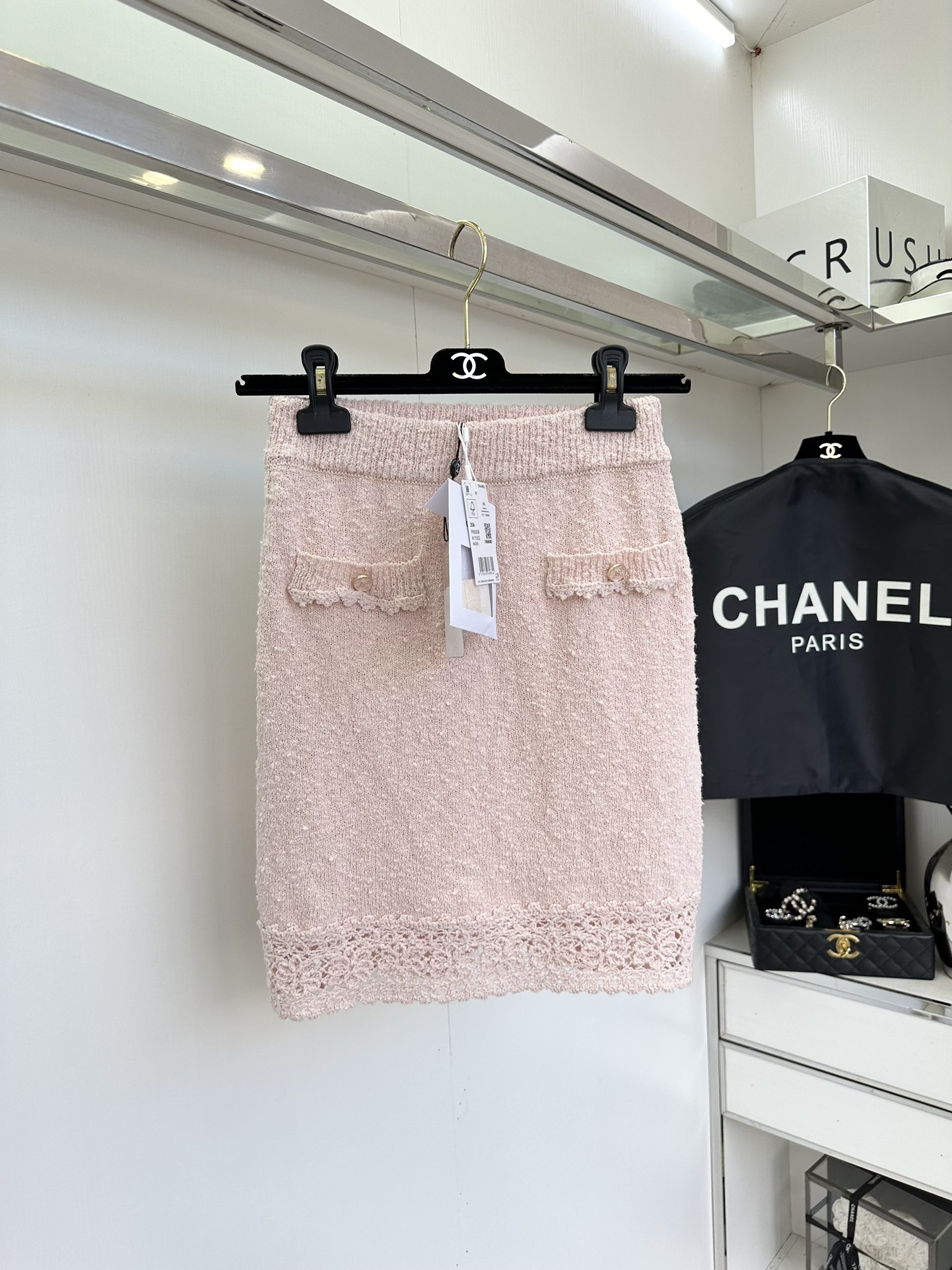 Elegant Pink Knit Cardigan and Skirt Set - Chic & Romantic Style 6 i1756216410 8697 4