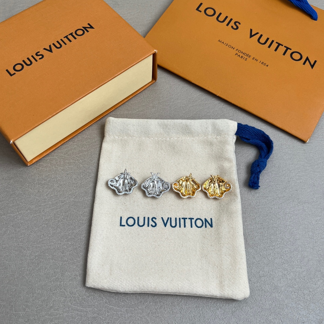 【】🔥新款🔥LV 耳钉🔹🔹Louis Vuitton 路易威登🔹专柜一致材质 火爆款出货 设计独特 复古