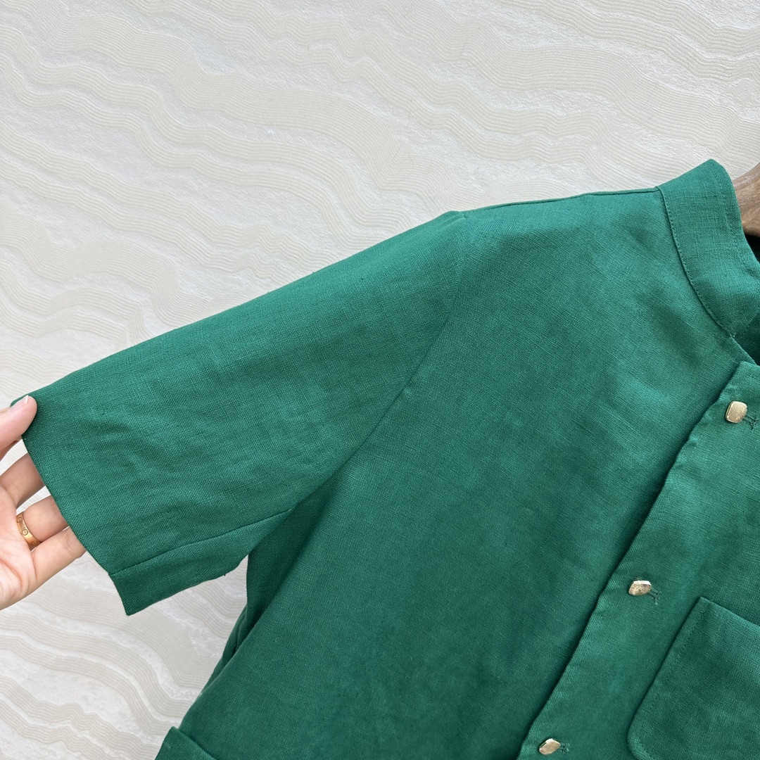 独家首发！高端原单品质❤️lP🆕高智感穿搭！老钱风氛围感优雅短袖外套。经典标志性sPagna夹克！进口1