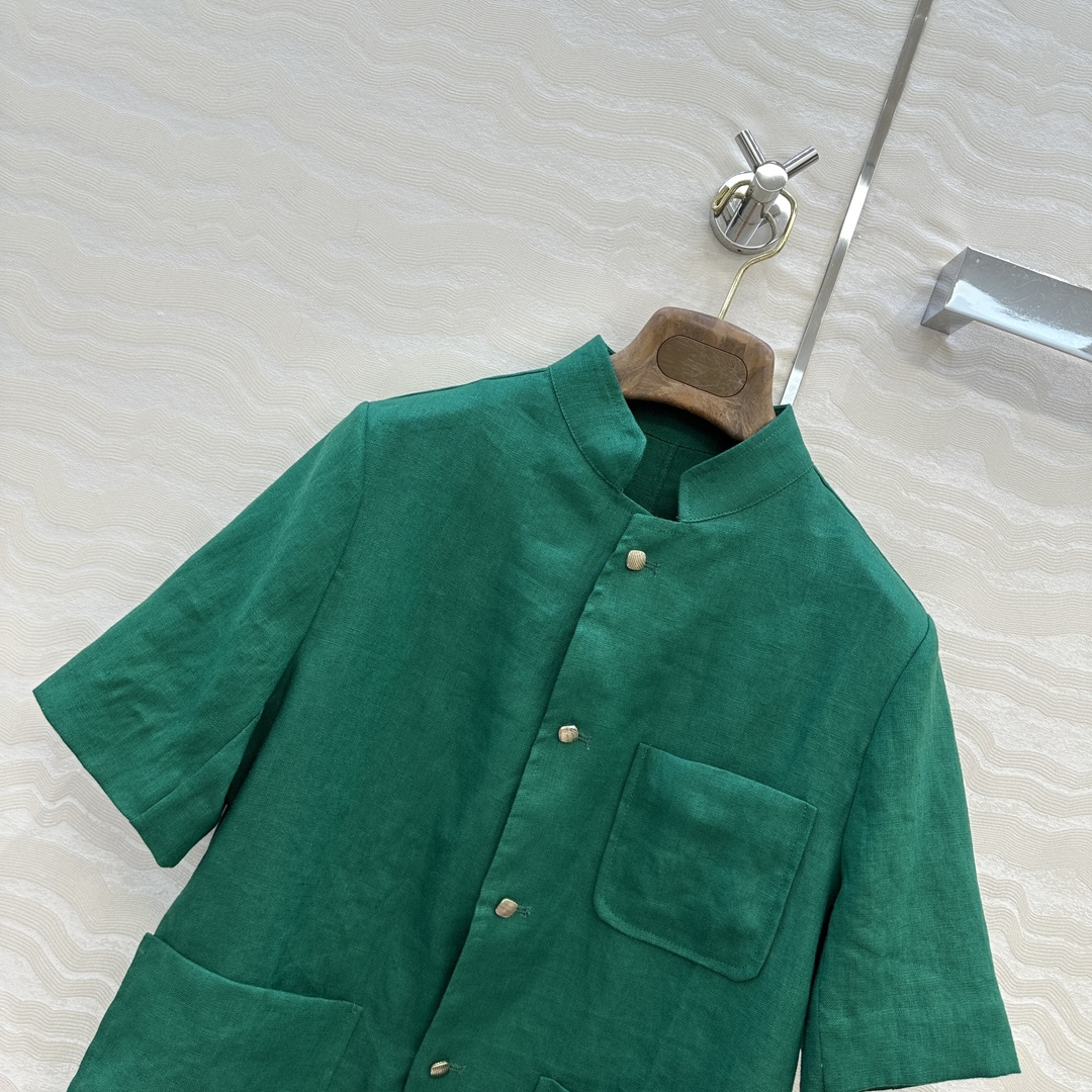 独家首发！高端原单品质❤️lP🆕高智感穿搭！老钱风氛围感优雅短袖外套。经典标志性sPagna夹克！进口1