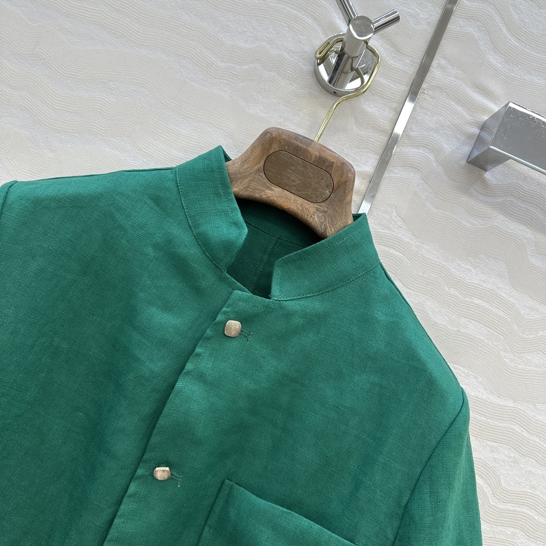 独家首发！高端原单品质❤️lP🆕高智感穿搭！老钱风氛围感优雅短袖外套。经典标志性sPagna夹克！进口1