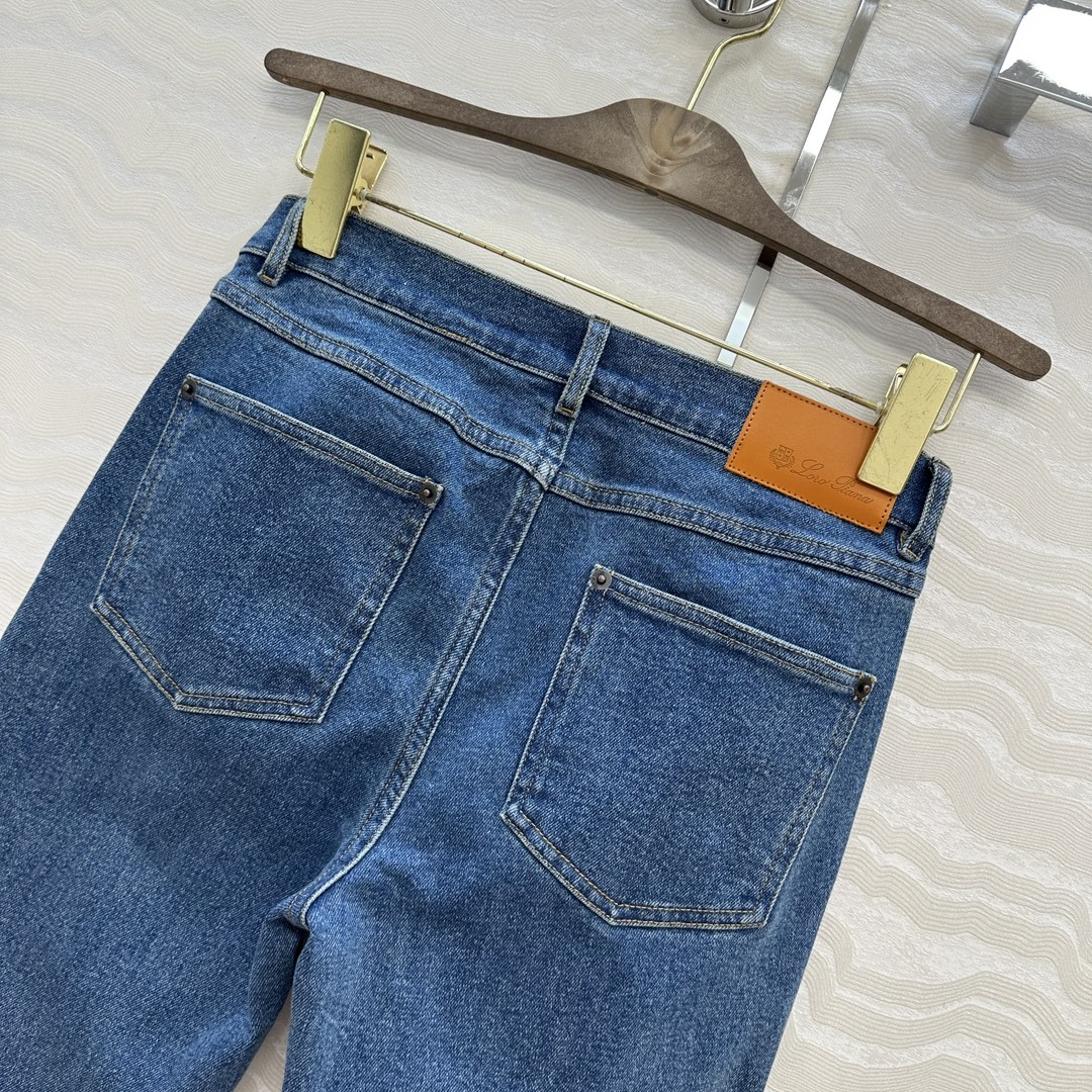 独家首发❤️原单品质❤️lP🆕老钱风高智感穿搭！经典Brooke烟管牛仔裤！原浆复古水洗蓝牛仔，进口纯棉
