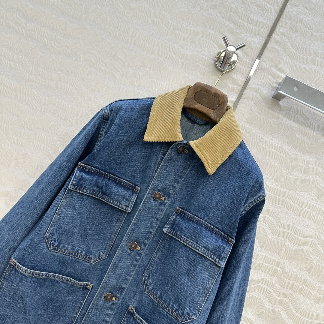 独家首发！高端原单品质❤️lP🆕高智感穿搭！老钱风氛围感户外夹克牛仔外套。原浆复古水洗蓝牛仔。经典拼接灯