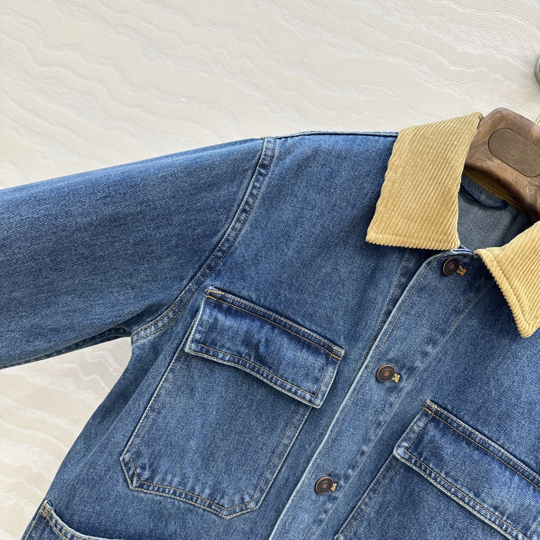 独家首发！高端原单品质❤️lP🆕高智感穿搭！老钱风氛围感户外夹克牛仔外套。原浆复古水洗蓝牛仔。经典拼接灯