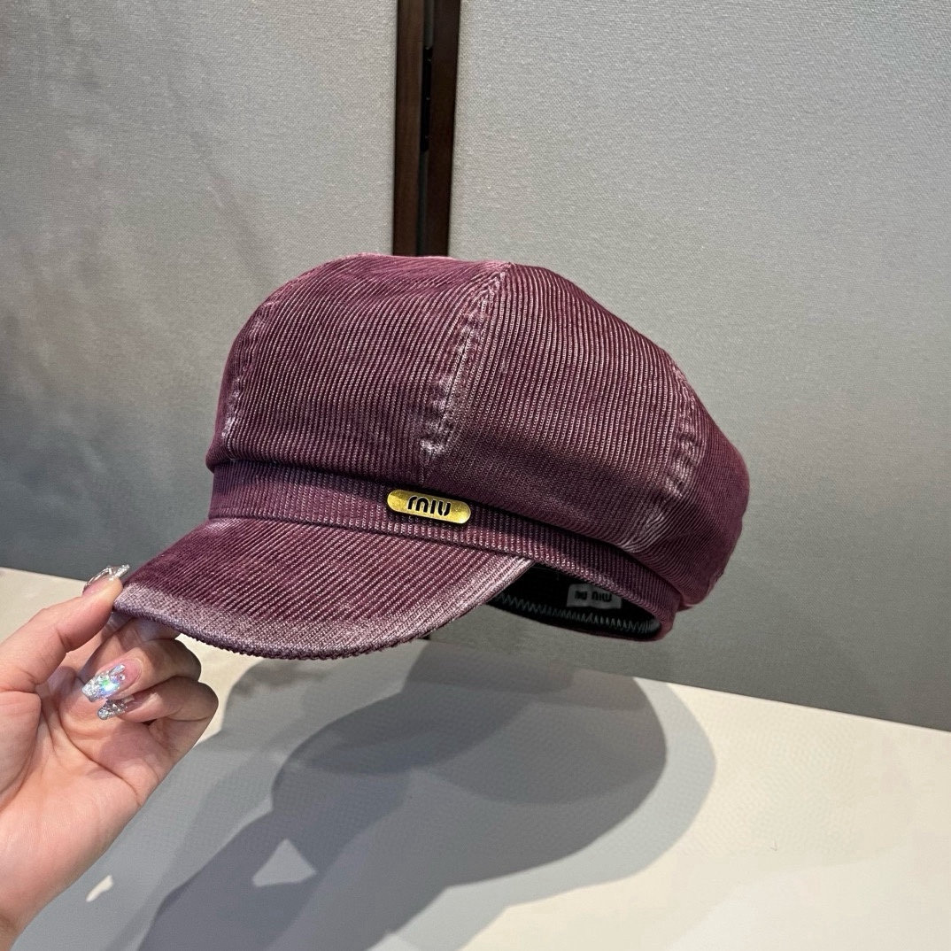 🆕

miumiu缪缪新款鸭舌画家帽，头围57cm