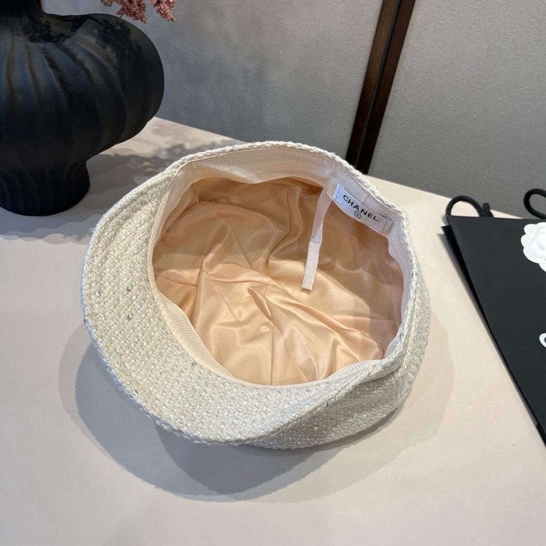 🆕

Chanel香奈儿新款鸭舌军帽，高级定制，头围57cm