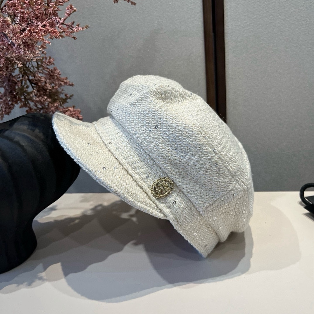 🆕

Chanel香奈儿新款鸭舌军帽，高级定制，头围57cm