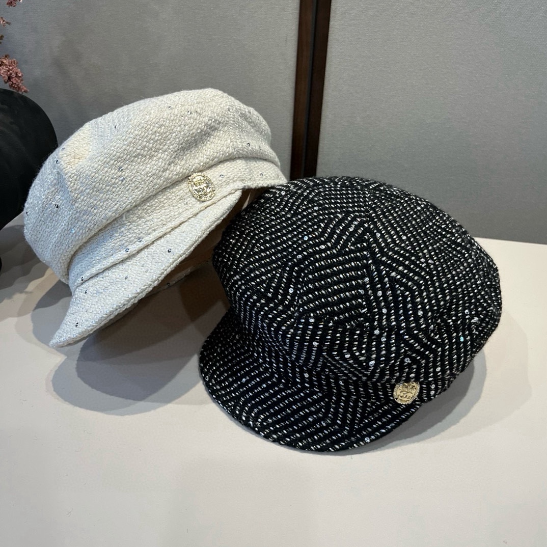 🆕

Chanel香奈儿新款鸭舌军帽，高级定制，头围57cm