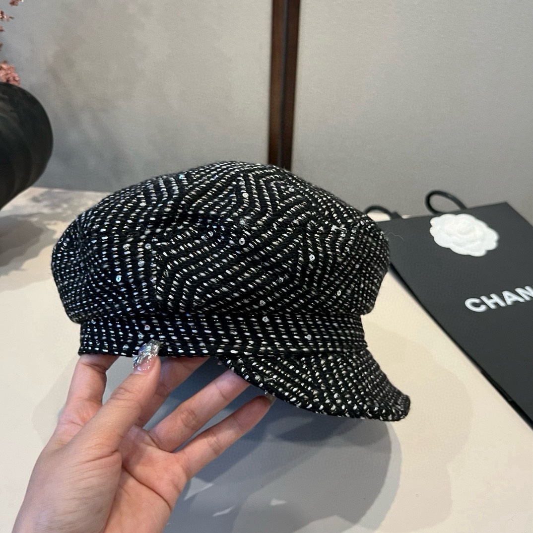 🆕

Chanel香奈儿新款鸭舌军帽，高级定制，头围57cm