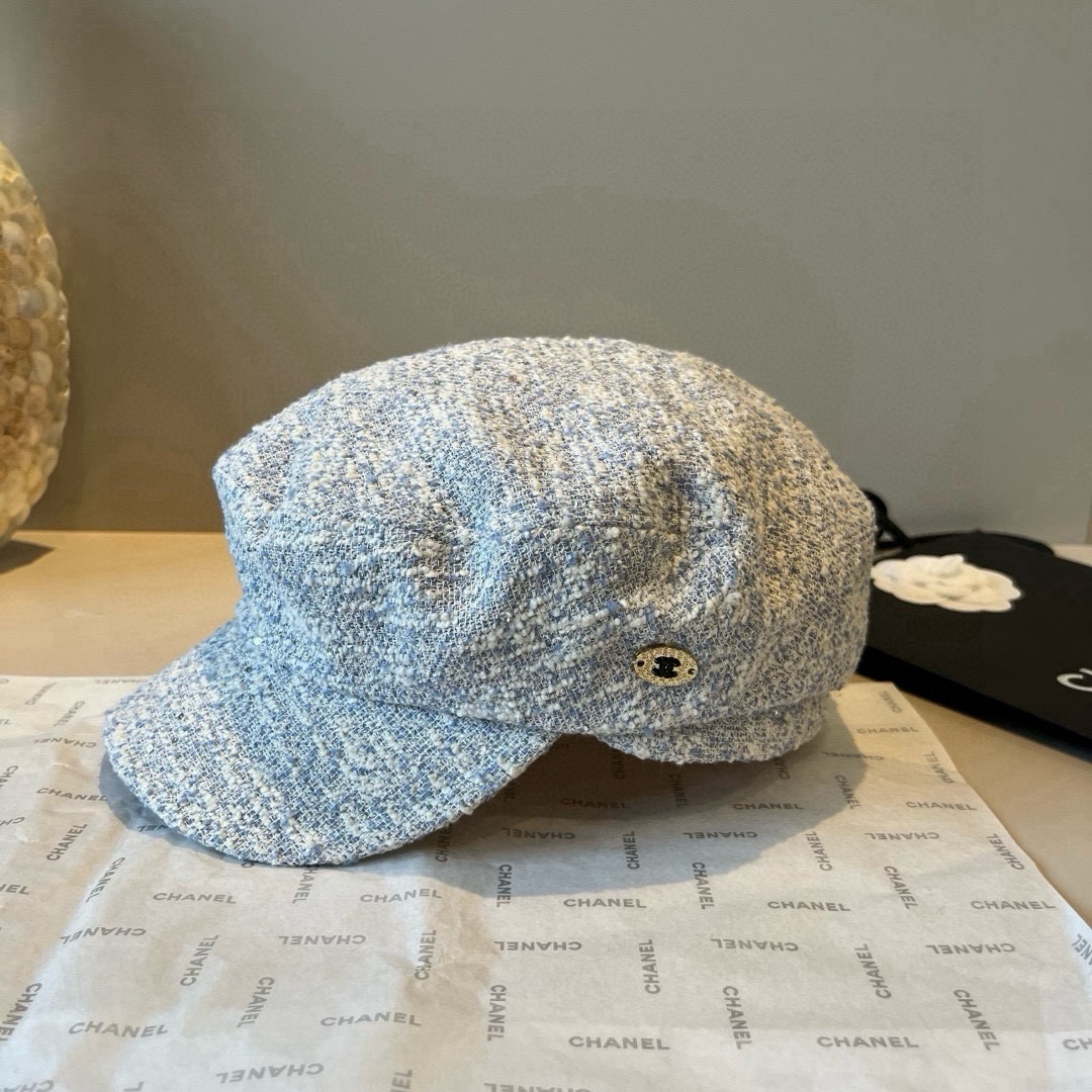 🆕

香奈儿新款鸭舌画家帽，头围57cm