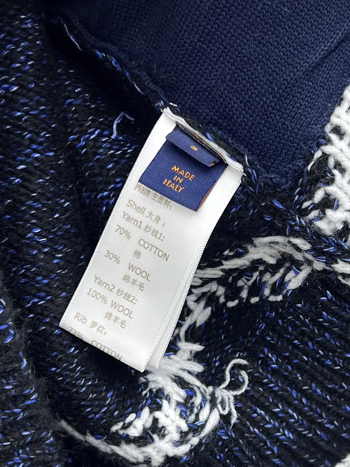 Louis vuitto*撞色针织外套Pharrell Williams X Nigo联名款这款夹克采用