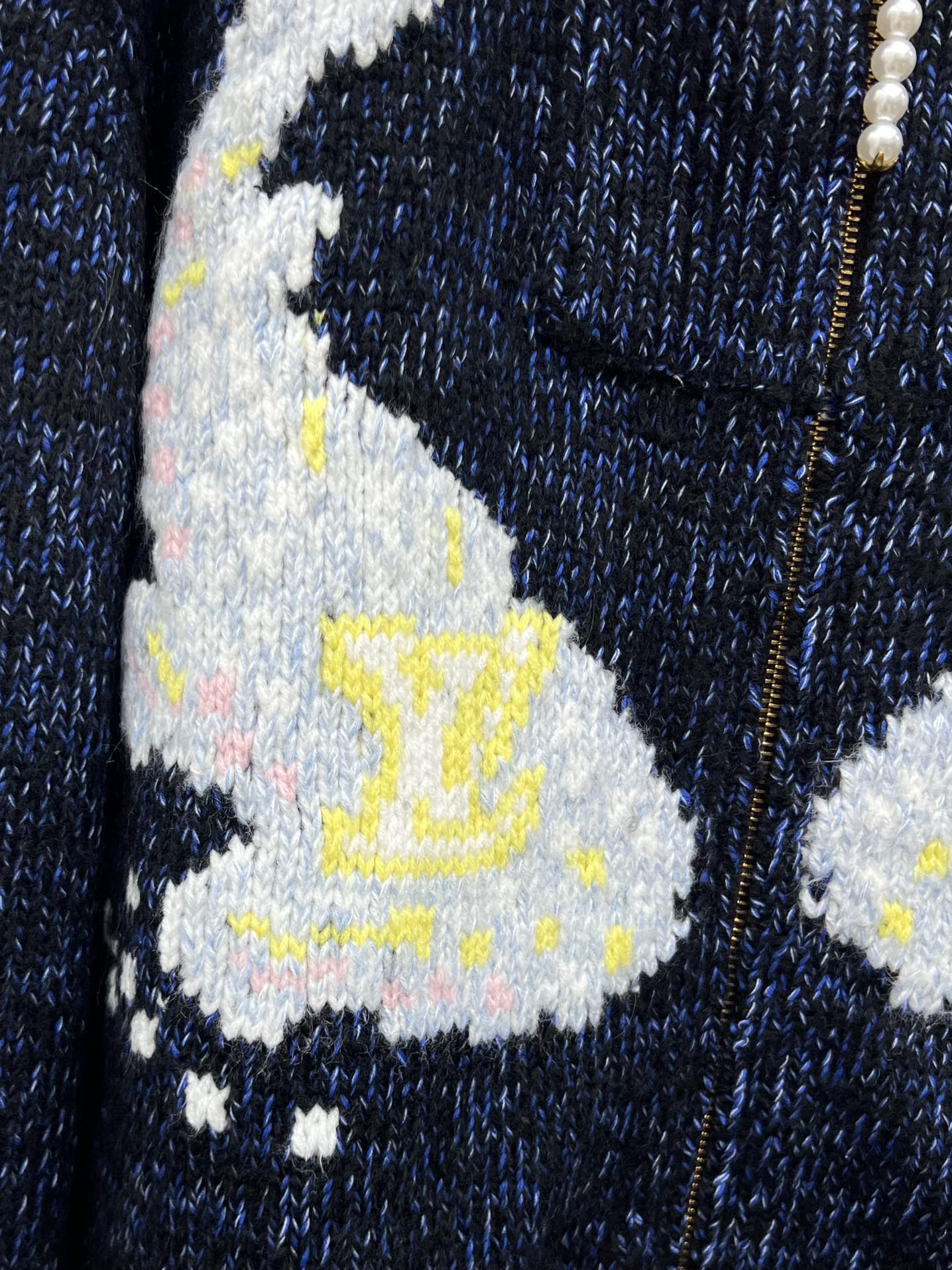 Louis vuitto*撞色针织外套Pharrell Williams X Nigo联名款这款夹克采用