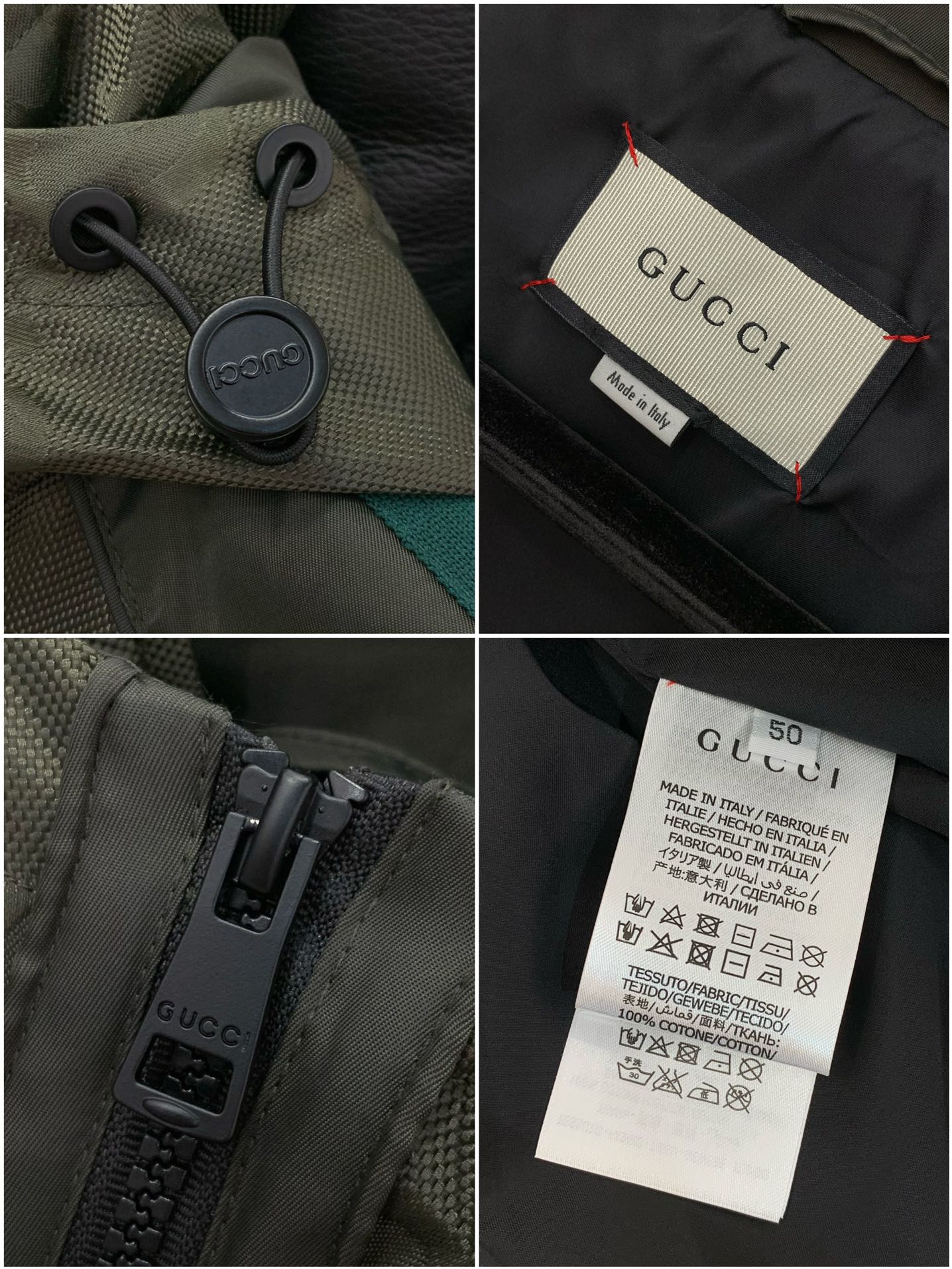 ，Gucci 古驰，2025秋季最新款，专柜同步有售，原单狠货，时尚休闲夹克外套，上身很有特点！吸睛而有